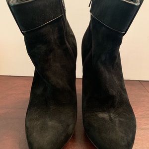 Christian Louboutin Suede Buckle Bootie